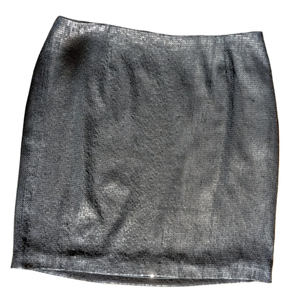 White House Black Market Black Sequin Pencil Skirt